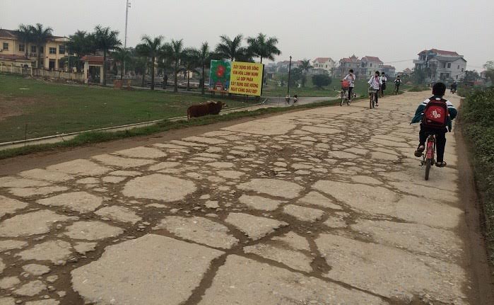 Hà[-]Nội:[-]Đường[-]đê[-]Sông[-]Đáy[-]xuống[-]cấp[-]nghiêm[-]trọng